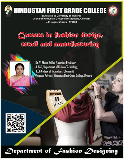 National Level Webinar on “Careers in fashion design, retail and manufacturing”