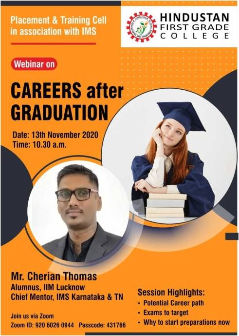 WEBINAR ON “CAREERS AFTER GRADUATION”