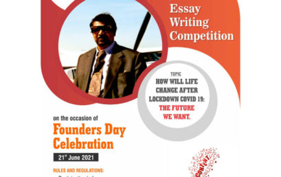 Founder’s Day Celebration 2021 Inter – Collegiate Essay Competition: