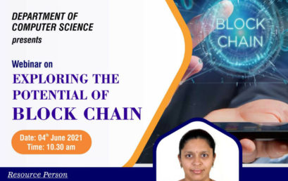 WEBINAR ON “EXPLORING THE POTENTIAL OF BLOCK CHAIN”