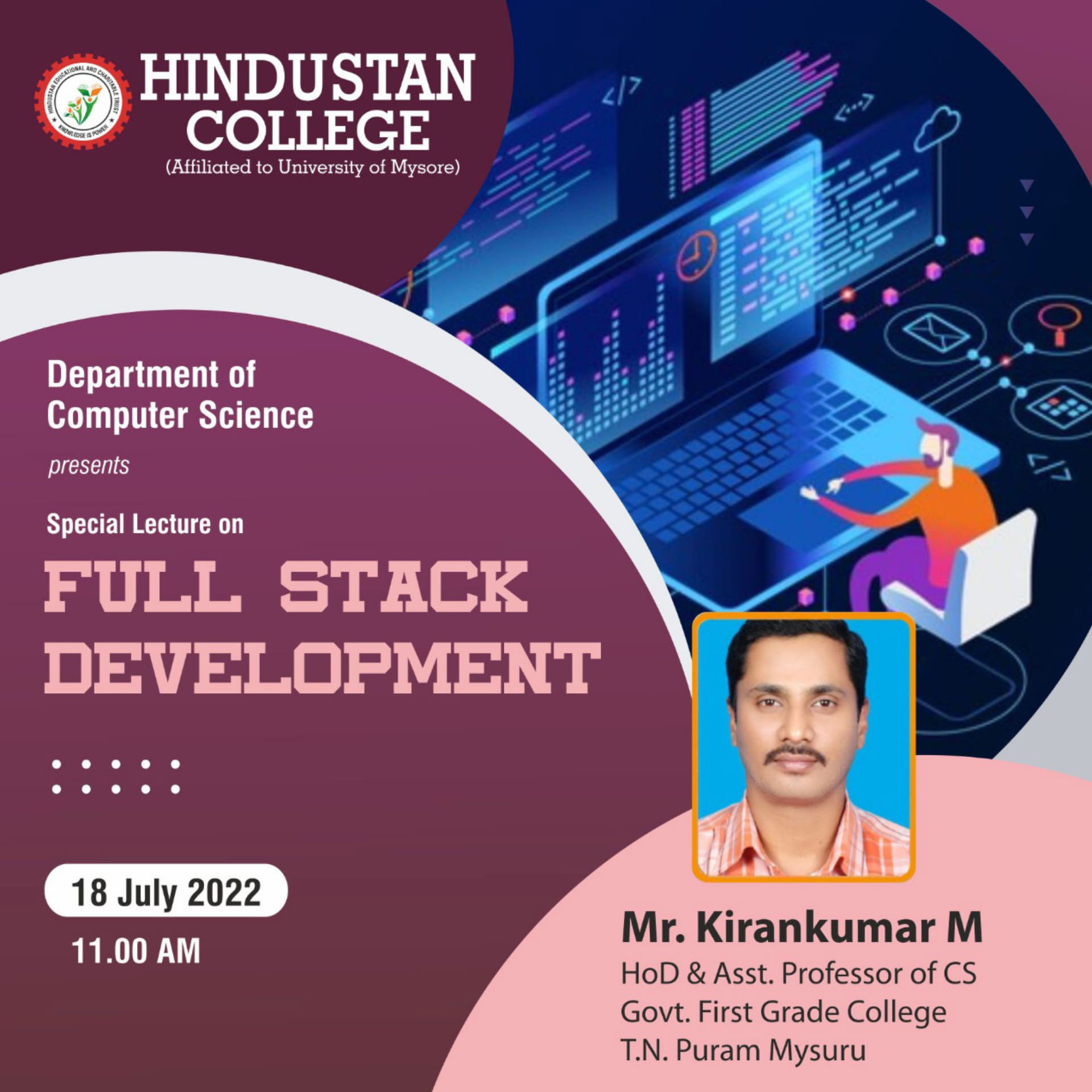 SPECIAL LECTURE ON “FULL STACK DEVELOPMENT”