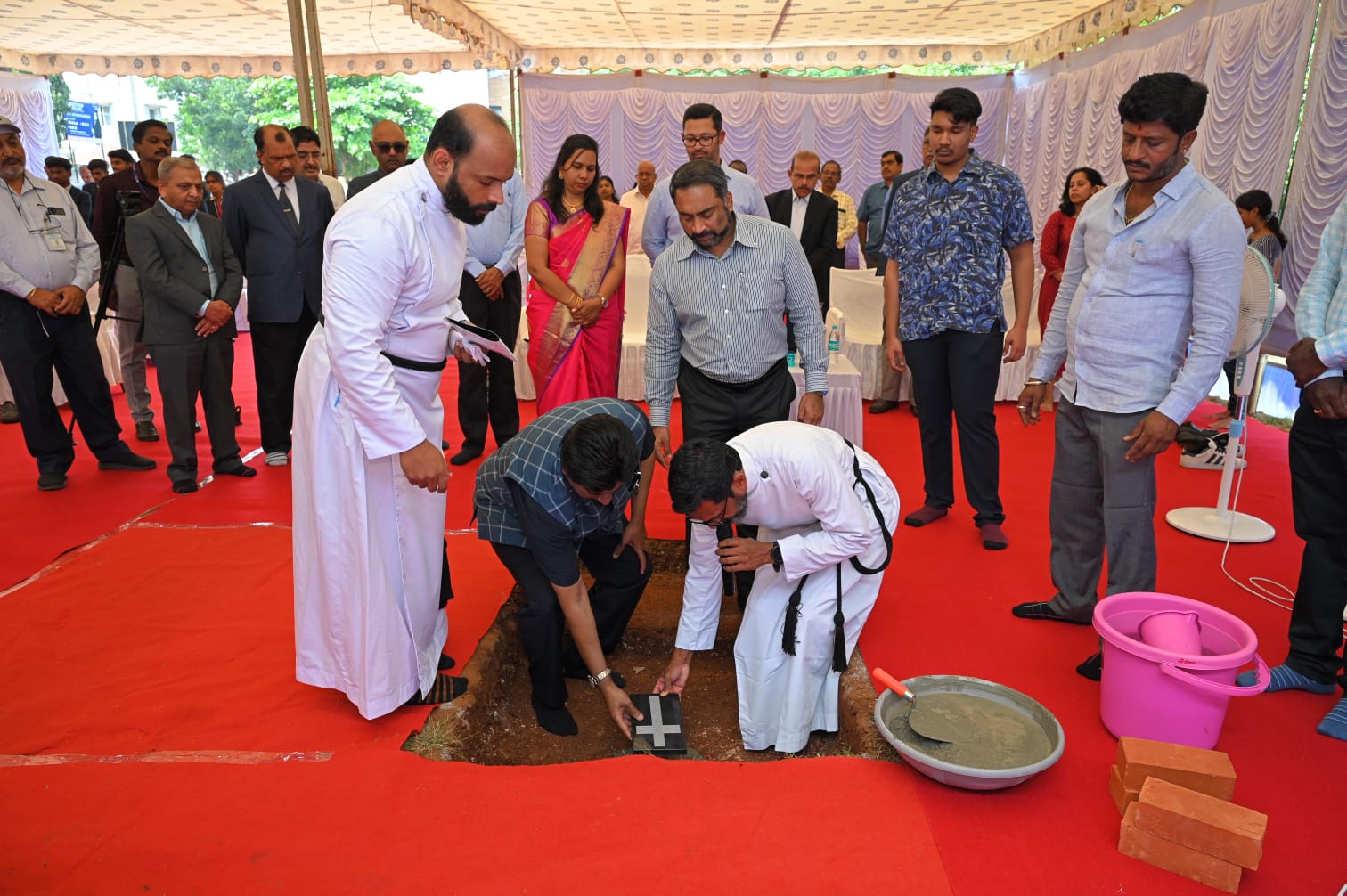 DR. K.C.G. VERGHESE MEMORIAL ACADEMIC BLOCK FOUNDATION STONE LAYING CEREMONY