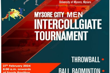 MYSORE CITY INTER-COLLEGIATE TOURNAMENT FOR MEN
