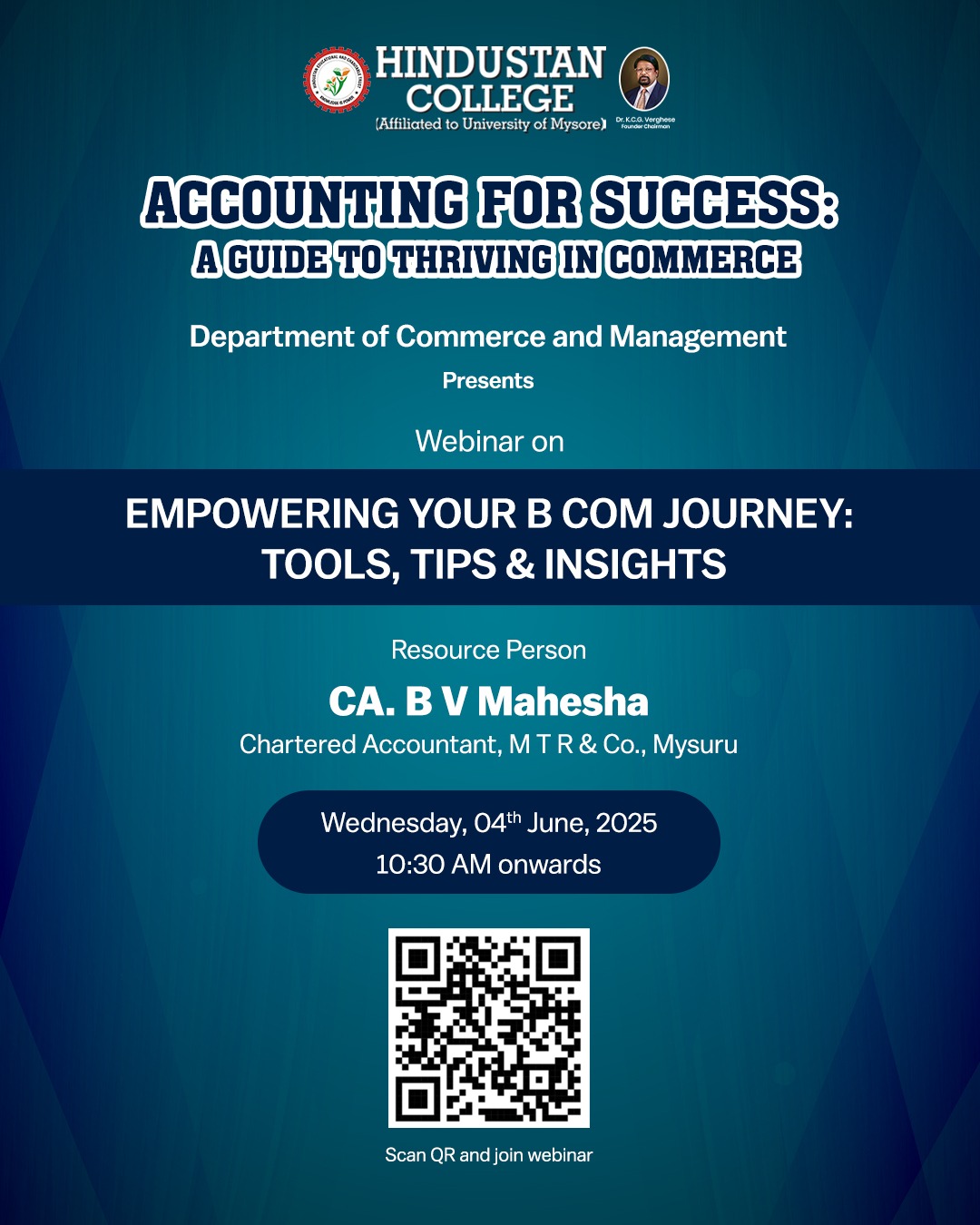 WEBINAR ON “EMPOWERING YOUR B.COM JOURNEY: TOOLS, TIPS & INSIGHT” WEBINAR ON “EMPOWERING YOUR B.COM JOURNEY: TOOLS, TIPS & INSIGHT”