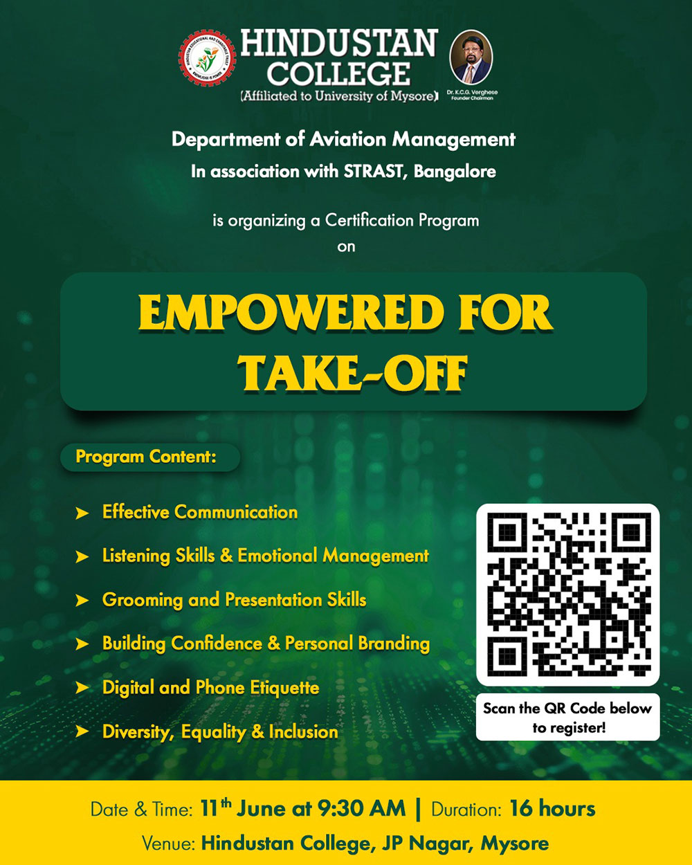 CERTIFICATION PROGRAM ON “EMPOWERED FOR TAKE-OFF” CERTIFICATION PROGRAM ON “EMPOWERED FOR TAKE-OFF”