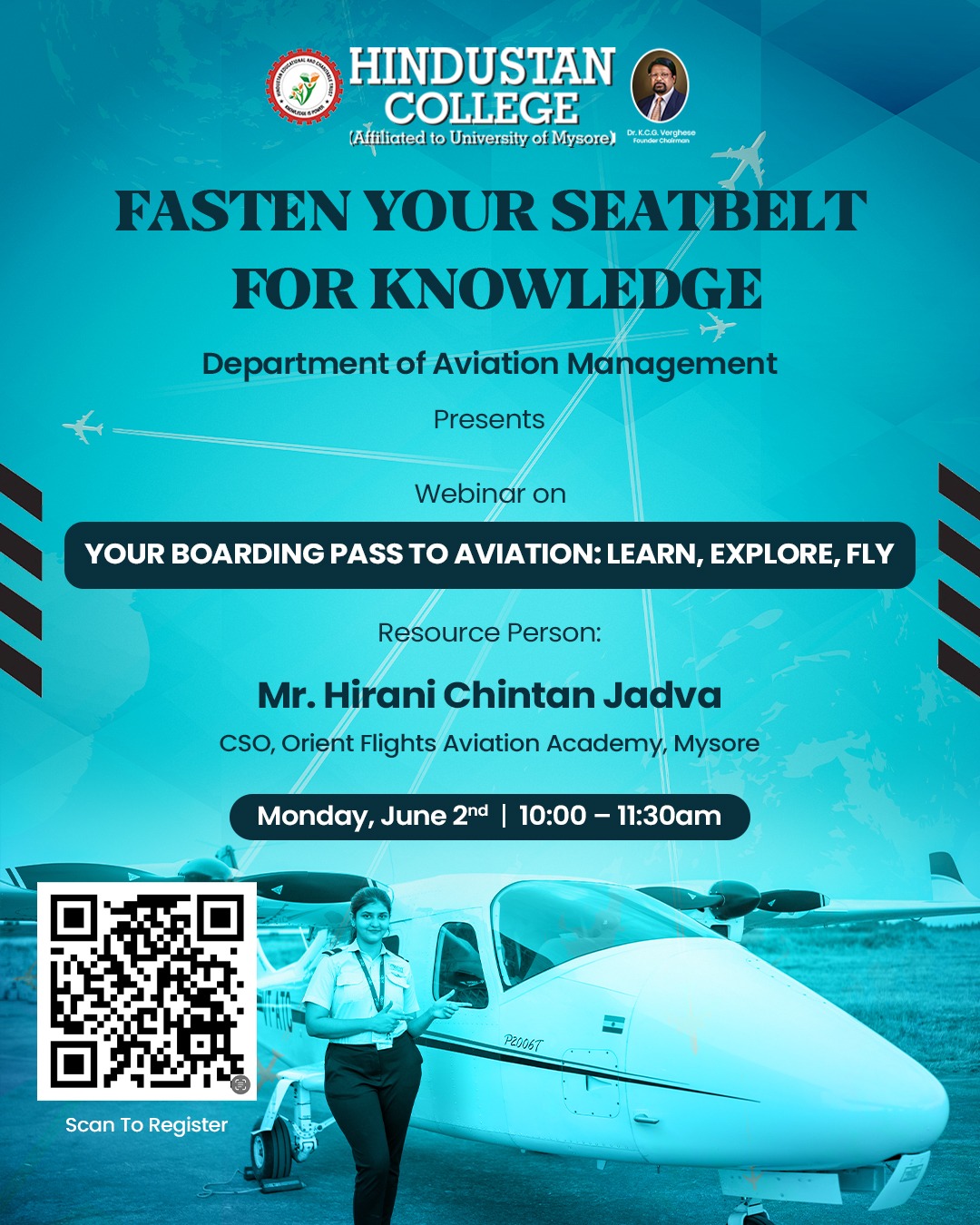 WEBINAR ON “YOUR BOARDING PASS TO AVIATION: LEARN, EXPLORE, FLY” WEBINAR ON “YOUR BOARDING PASS TO AVIATION: LEARN, EXPLORE, FLY”
