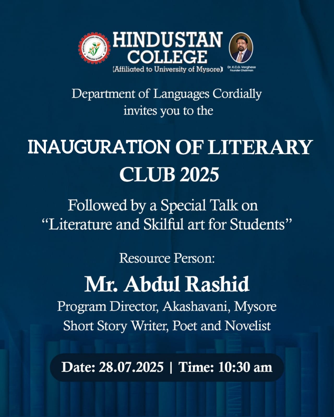 LITERARY CLUB INAUGURATION LITERARY CLUB INAUGURATION