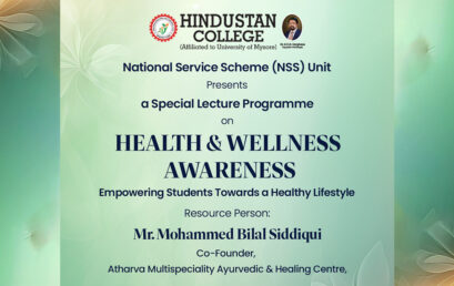 A SPECIAL LECTURE ON HEALTH & WELLNESS AWARENESS